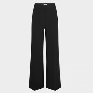 Babaton Black Wide-Leg High-Rise Pants